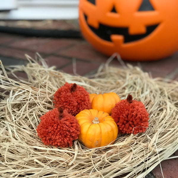 How To Make Pumpkin Pom Poms