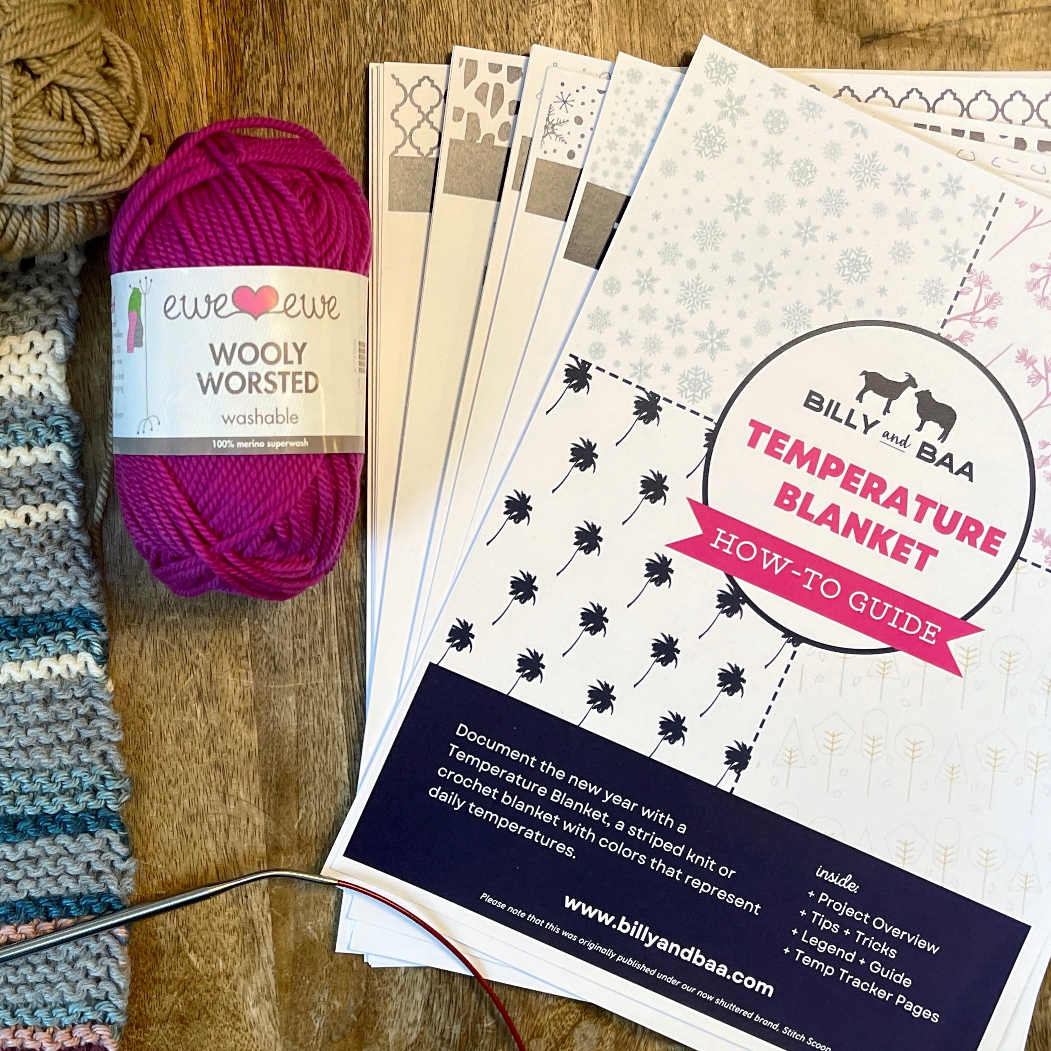 Temperature Blanket Starter Bundle Yarn Kit