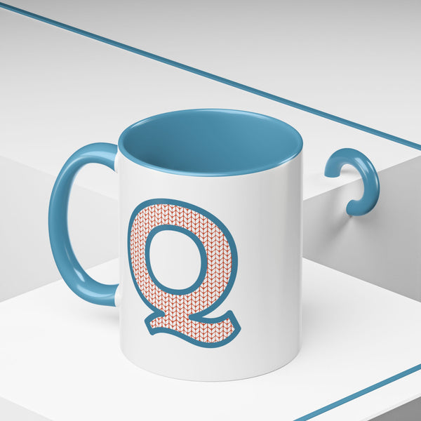 Sweater Letter Mug - Q