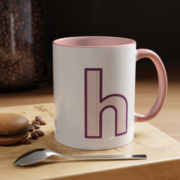 Sweater Letter Mug - H