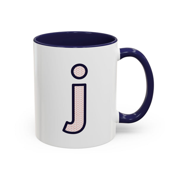 Sweater Letter Mug - J