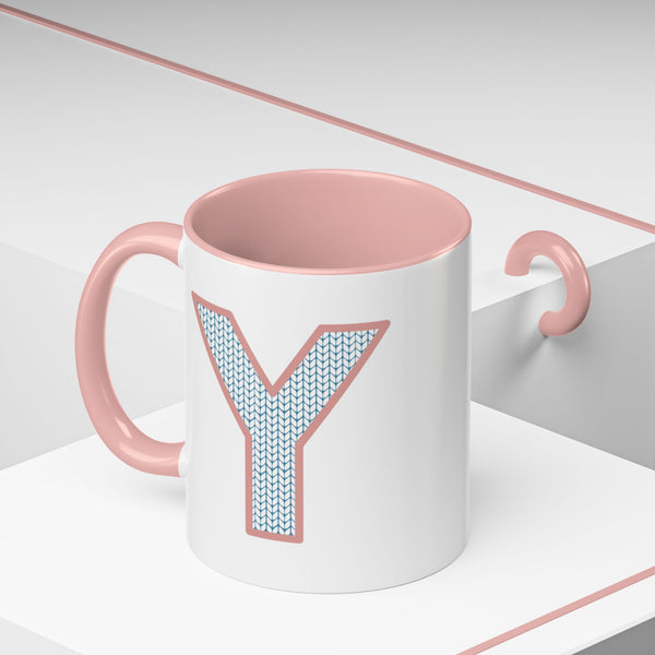 Sweater Letter Mug - Y