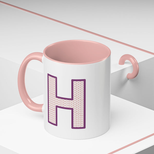 Sweater Letter Mug - H