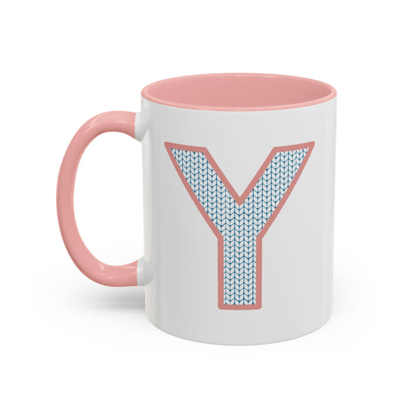 Sweater Letter Mug - Y