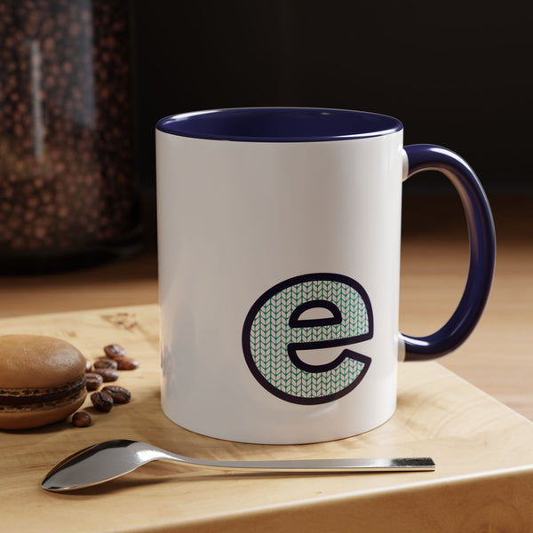 Sweater Letter Mug - E