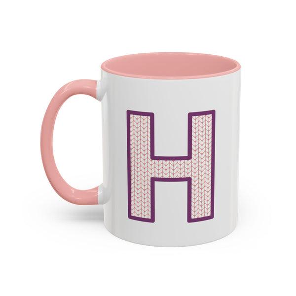 Sweater Letter Mug - H