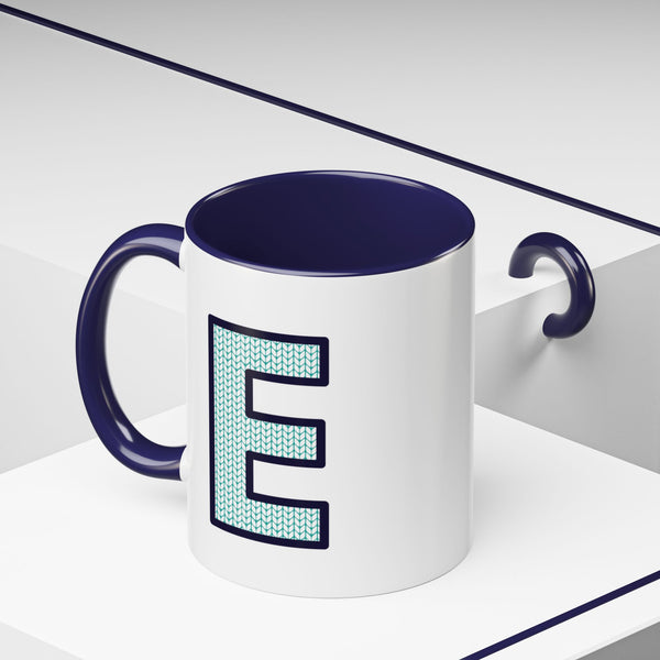 Sweater Letter Mug - E