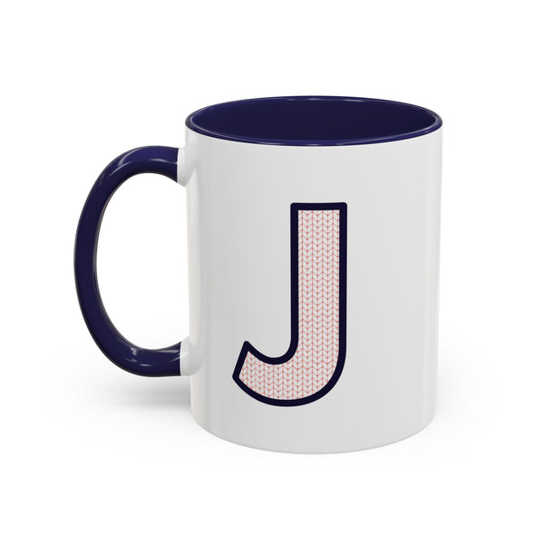 Sweater Letter Mug - J