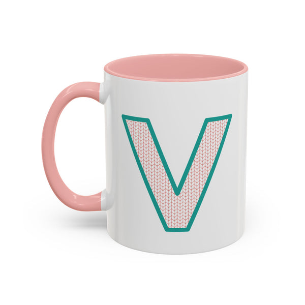 Sweater Letter Mug - V