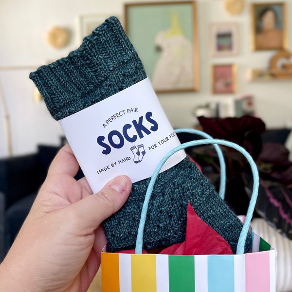 Sock Gift Labels for Handknit Socks