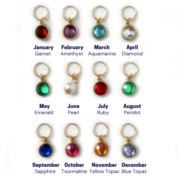 Birthstone Stitch Marker