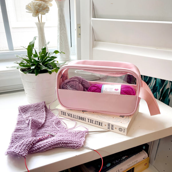 Pink Window Zipper Bag