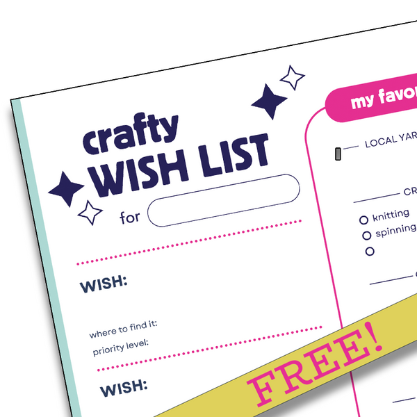 Crafty Wish List Printable