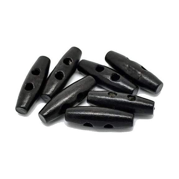 Black Wood Toggle Buttons