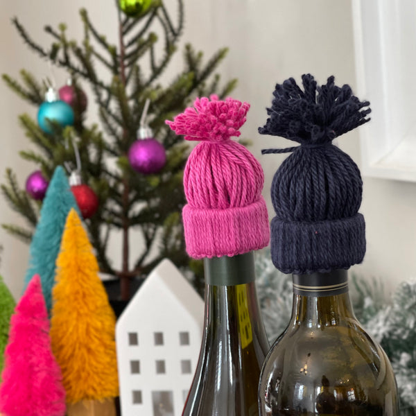 No-Knit Wine Bottle Topper Hat