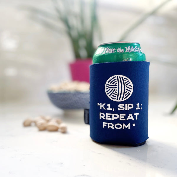 Knit 1 Sip 1 Koozie