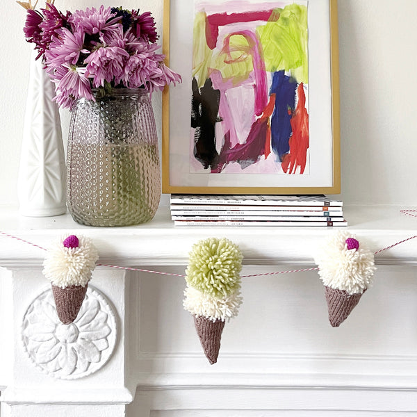 Ice Cream Cone Garland