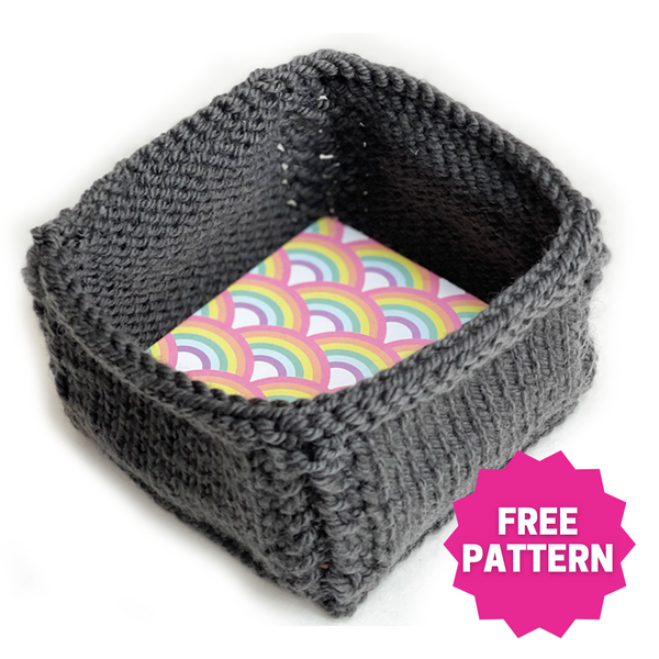 Knitted Gift Basket Pattern