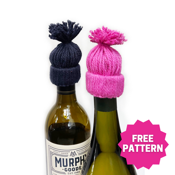 No-Knit Wine Bottle Topper Hat